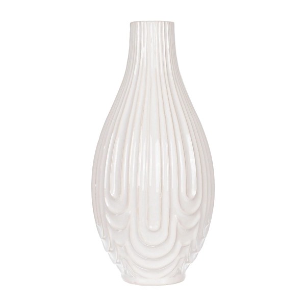 Cream Retro Ceramic Vase Kirklands Home