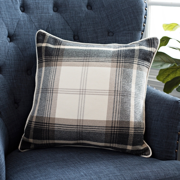 Natural Wooly Plaid Pillow Kirklands Home