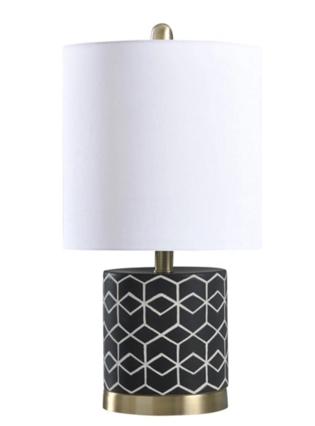 Black and White Accent Table Lamp Kirklands Home