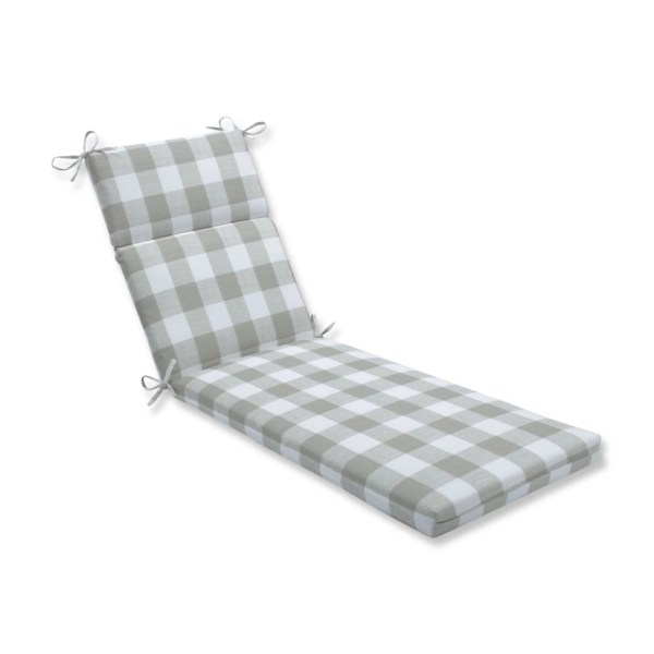 Tan Buffalo Check Outdoor Chaise Lounge Cushion Kirklands Home