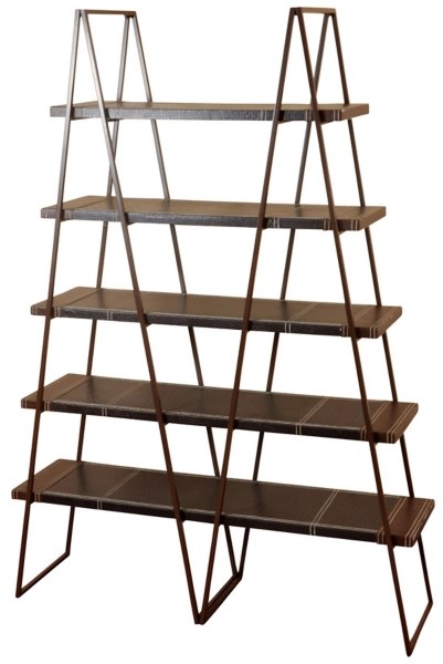 FiveTier Folding Metal Frame Ladder Bookshelf Kirklands Home