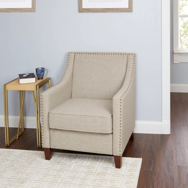 Tan Sloped Arm Accent Chair Kirklands Home