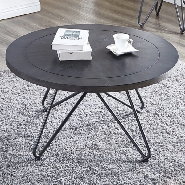 [Get 18+] Round Coffee Table Hairpin Legs