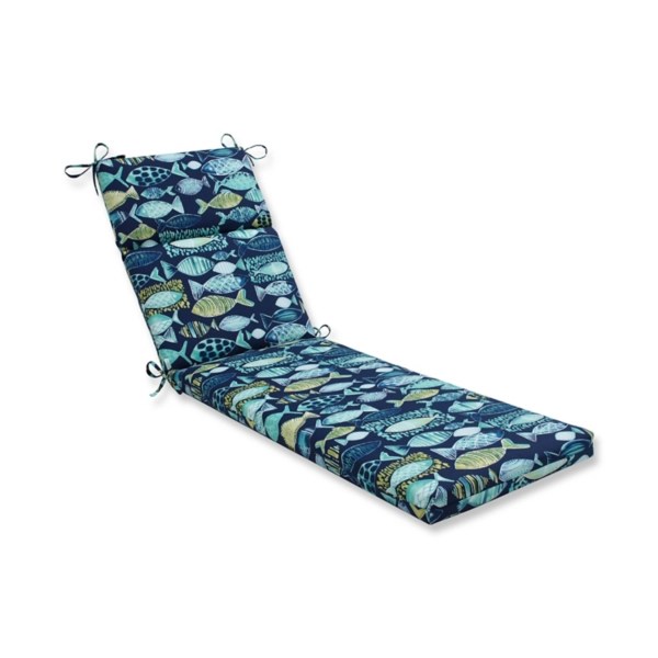 Hooked Lagoon Outdoor Chaise Lounge Cushion Kirklands Home