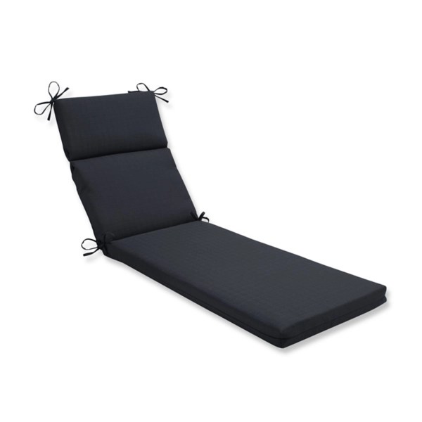 Solid Matte Black Outdoor Chaise Lounge Cushion Kirklands Home