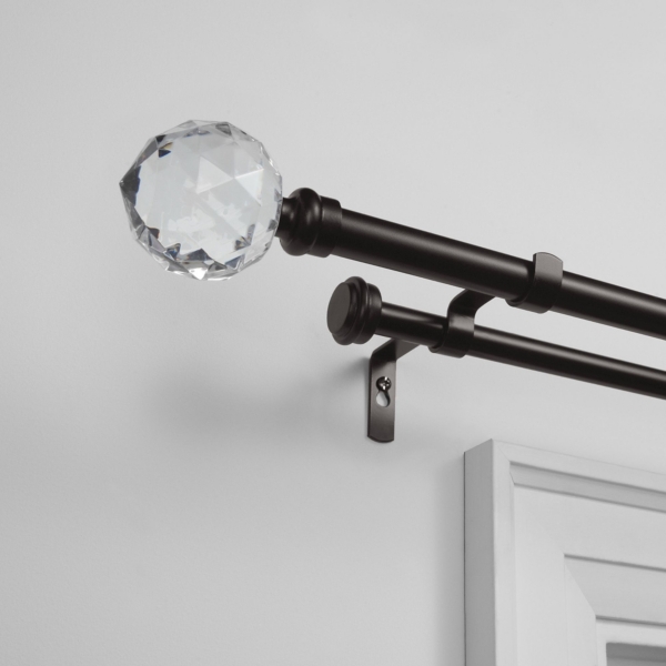 Bronze Curtain Rod With Crystal Finial Review Home Decor