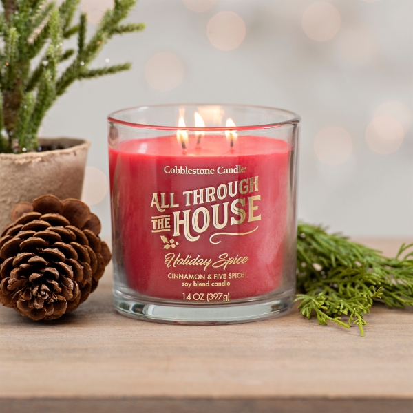 All Through the House Triple Wick Jar Candle Kirklands Home