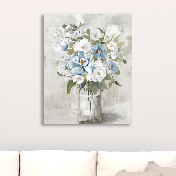 Blue and White Bouquet Giclee Canvas Art Print Kirklands Home