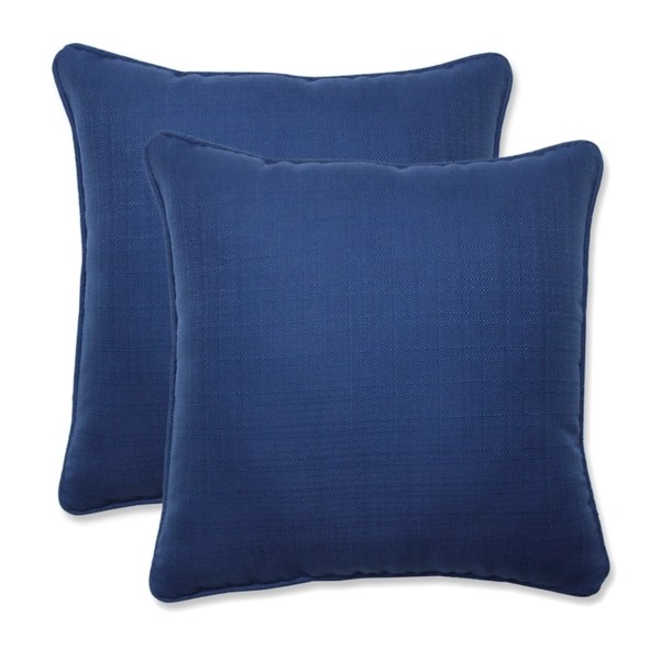 Dyed Solid Navy Outdoor Pillows, Set of 2 Kirklands Home