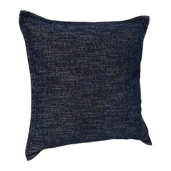Navy Chenille Texture Flange Pillow, 22 in. Kirklands Home