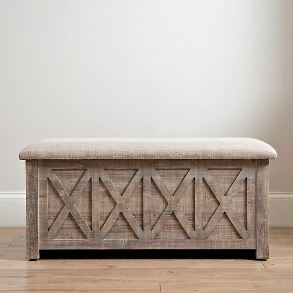 Wooden Barn Storage Bench Kirklands Home