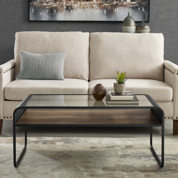 Rustic Oak Reversible Shelf Coffee Table Kirklands Home