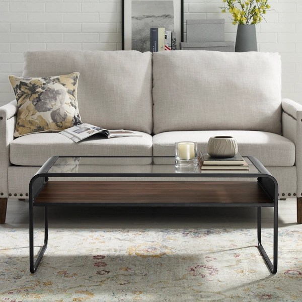 Dark Walnut Reversible Shelf Coffee Table Kirklands Home