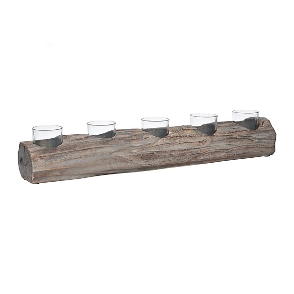 Brown Wooden Tealight Candle Runner Kirklands Home