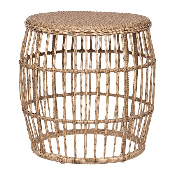 Natural Wicker Outdoor Side Table Kirklands Home