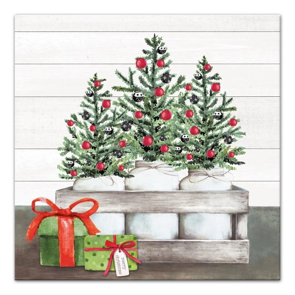 Christmas Tree Mason Jars Canvas Art Print Kirklands Home