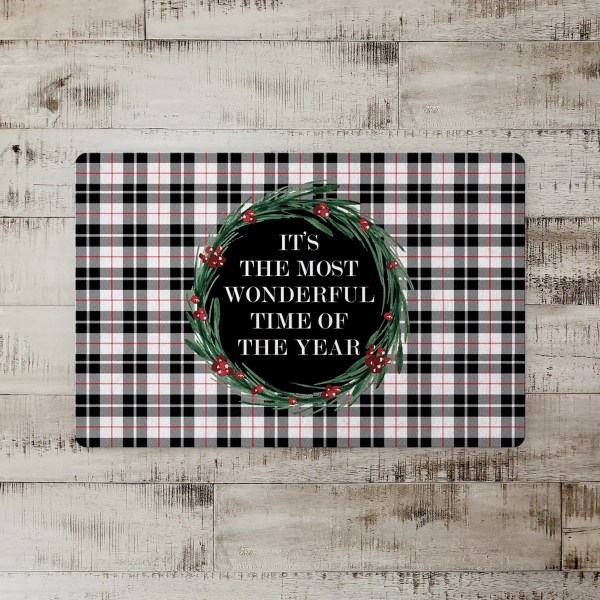 Most Wonderful Time Indoor Christmas Floor Mat Kirklands Home