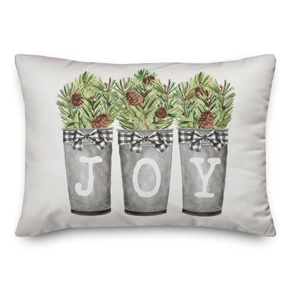 Christmas Planters Joy Pillow Kirklands Home