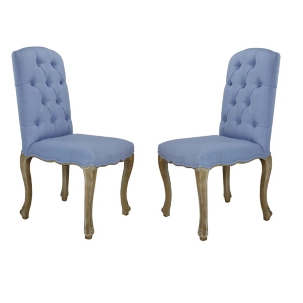 Blue Alyssa Tufted Dining Chairs, Set of 2 Kirklands Home