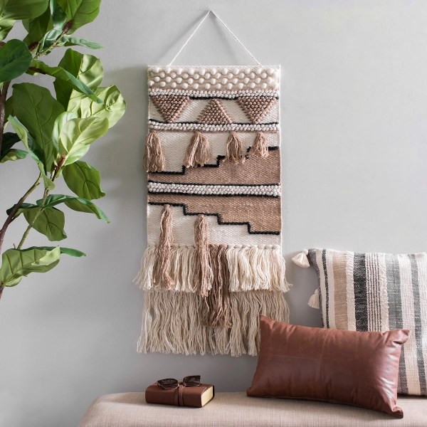 Tan and Cream Macrame Wall Hanging Kirklands Home