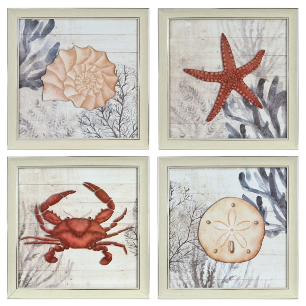 Coastal 4pc. Framed Art Prints Kirklands Home