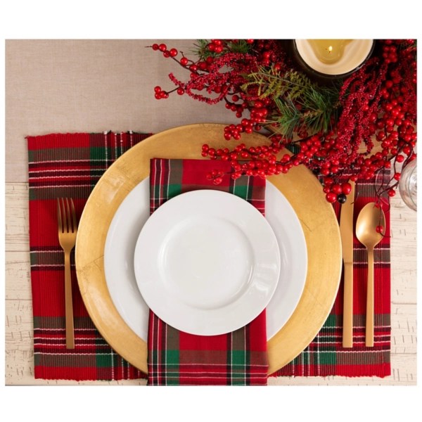 Holiday Plaid Placemats, Set of 6 Kirklands Home