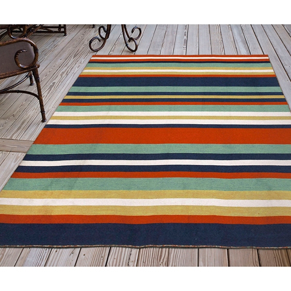 [View 38+] Blue And White Striped Outdoor Rug 8x10