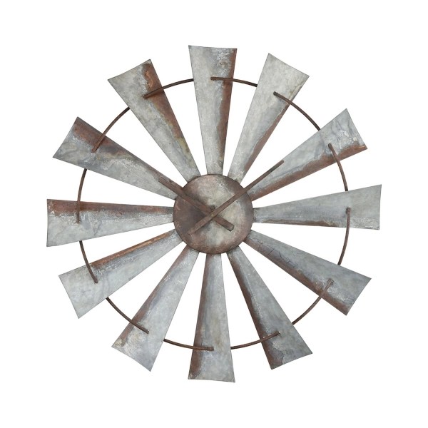 Windmill Metal Wall Clock Kirklands Home