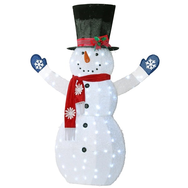 PreLit Snowman Decoration Statue Kirklands Home