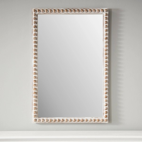 Natural Wood Beaded Frame Mirror Kirklands Home