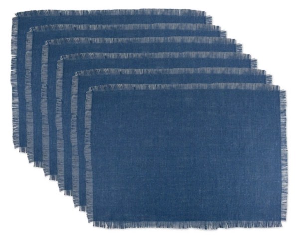 Nautical Blue Jute Placemats, Set of 6 Kirklands Home