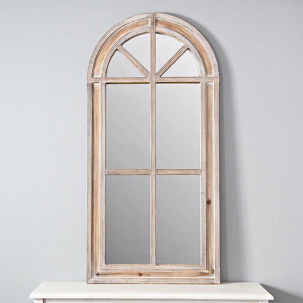 Natural Wood Arch Hallie Wall Mirror Kirklands Home