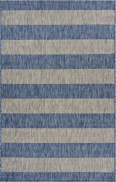 Coastal Stripes Outdoor Area Rug, 7x9 Kirklands Home