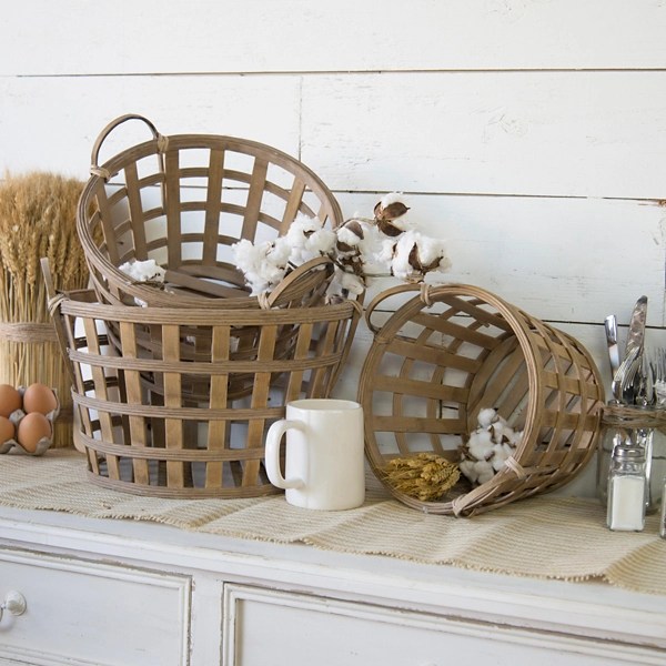 Tobacco Baskets, Set of 3 Kirklands Home