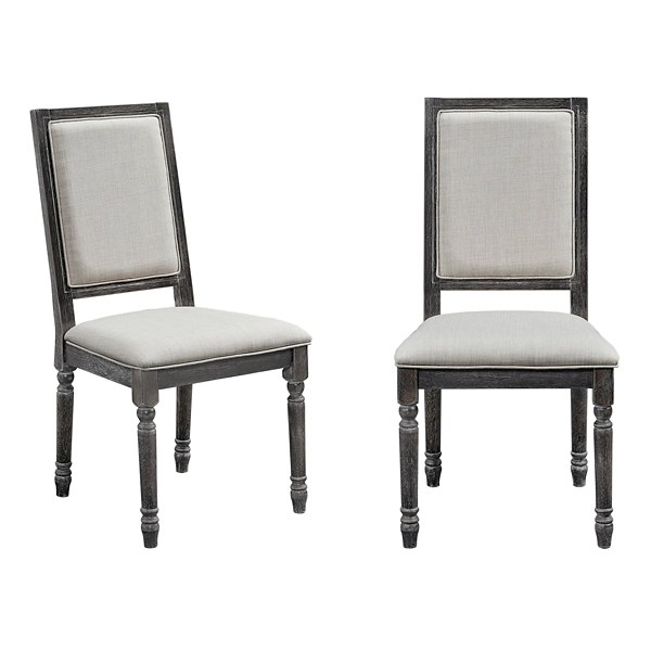 Black Square Upholstered Dining Chairs, Set of 2 Kirklands Home