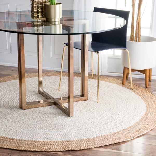 Hand Woven Jute Eugene Round Area Rug, 6 ft. Kirklands Home