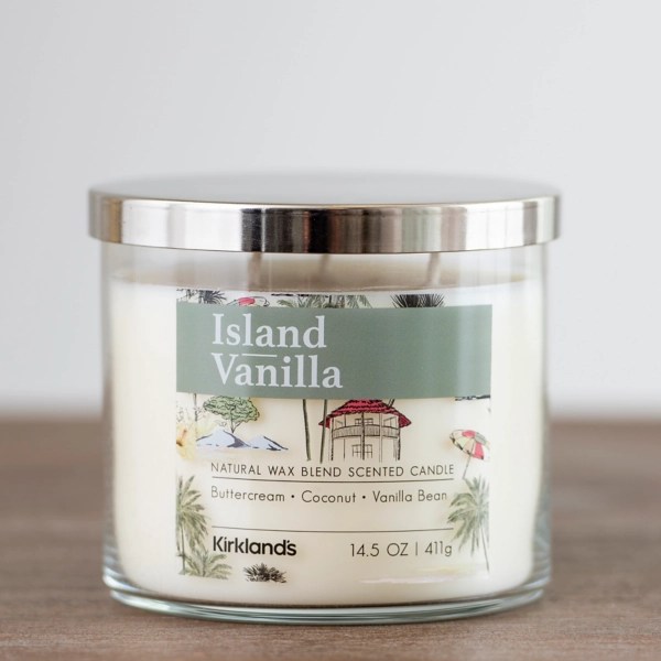 Island Vanilla Triple Wick Jar Candle Kirklands Home