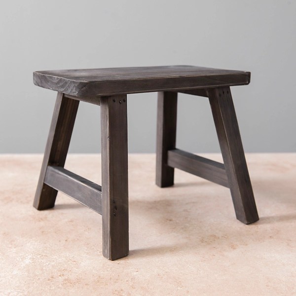 Black Mini Wooden Bench Kirklands Home