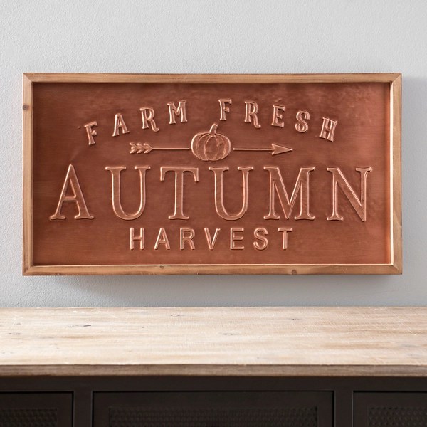 Autumn Harvest Metal Wall Plaque Kirklands Home