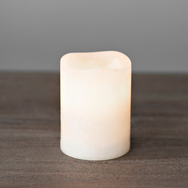 Ivory LED Pillar Candle, 4 in. Kirklands Home
