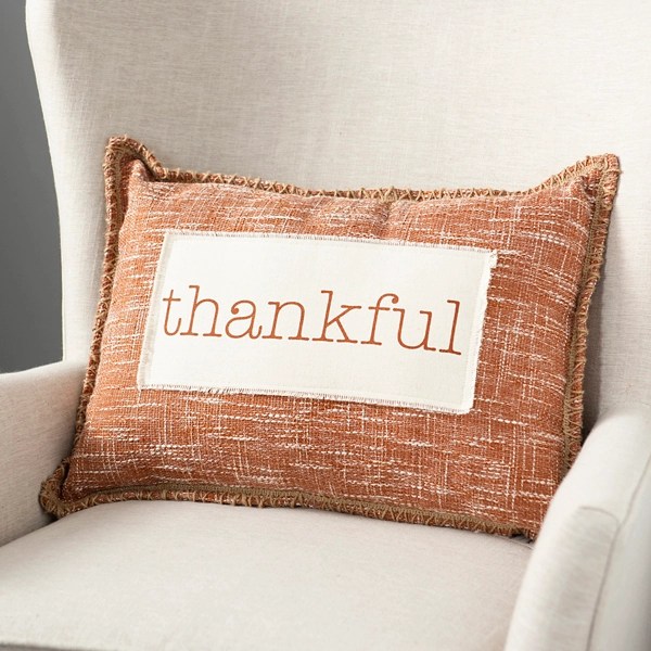 Orange Thankful Pillow Kirklands Home