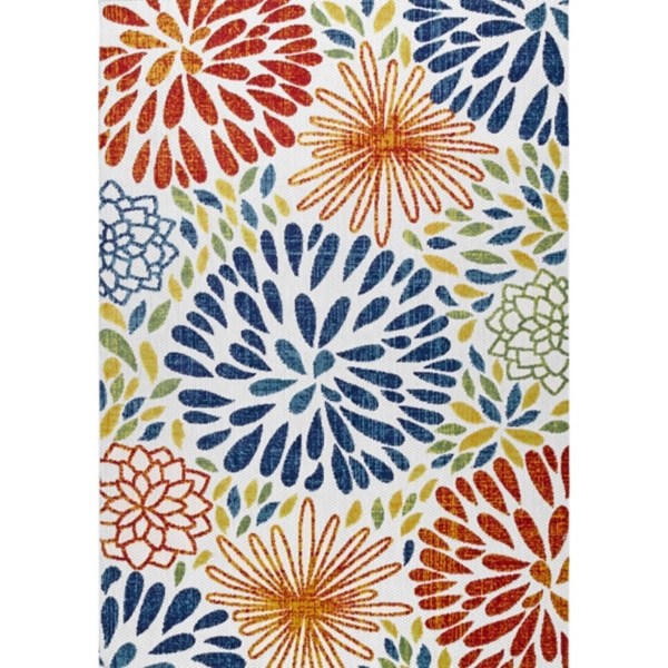 Multicolor Burst Indoor/Outdoor Area Rug, 8x10 Kirklands Home