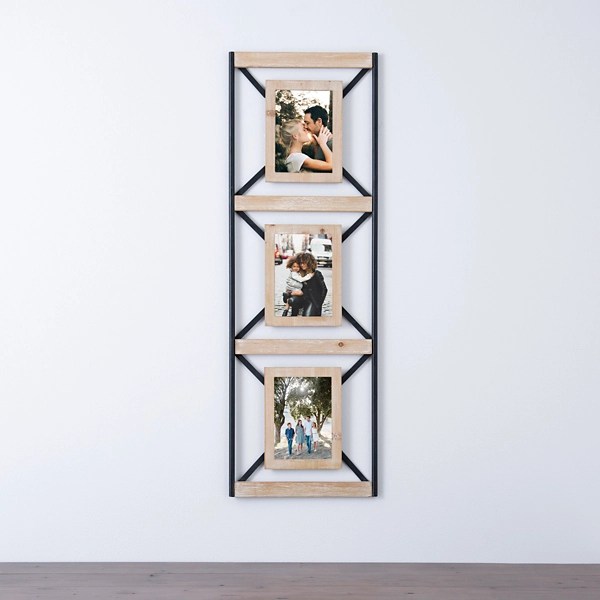 Natural Wood and Black Metal Collage Picture Frame Kirklands Home