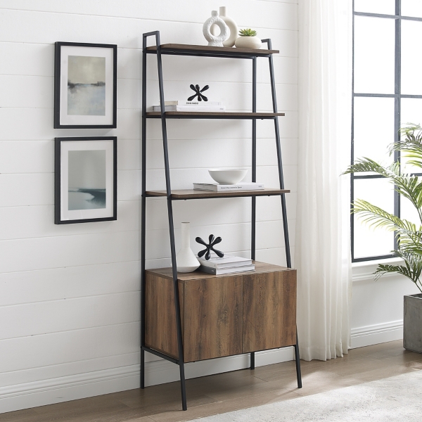 Reclaimed Wood Modern Ladder Bookcase with Kirklands Home