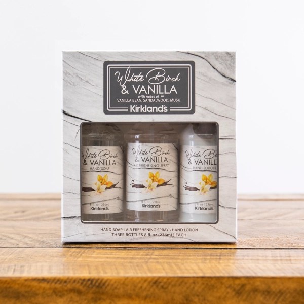 White Birch and Vanilla 3pc. Gift Set Kirklands Home