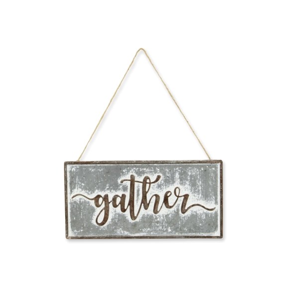 Rustic Metal Gather Wall Sign Kirklands Home