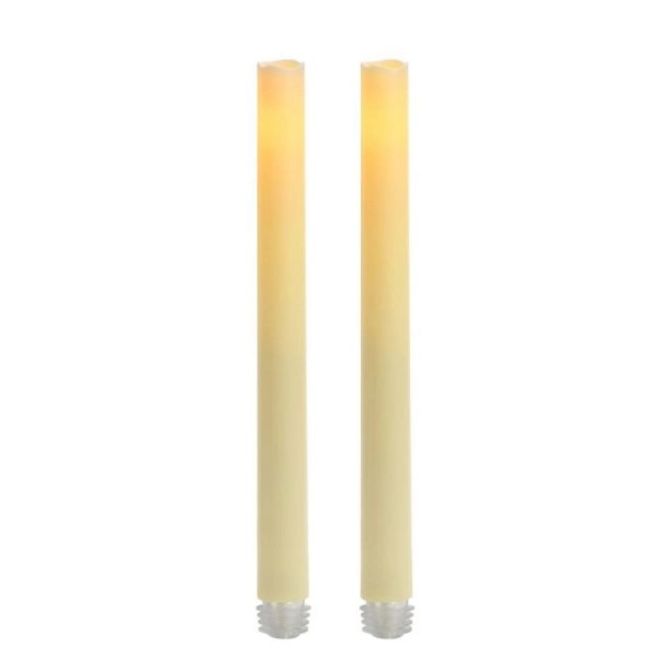 Cream Wax 9 in. LED Taper Candles, Set of 2 Kirklands Home