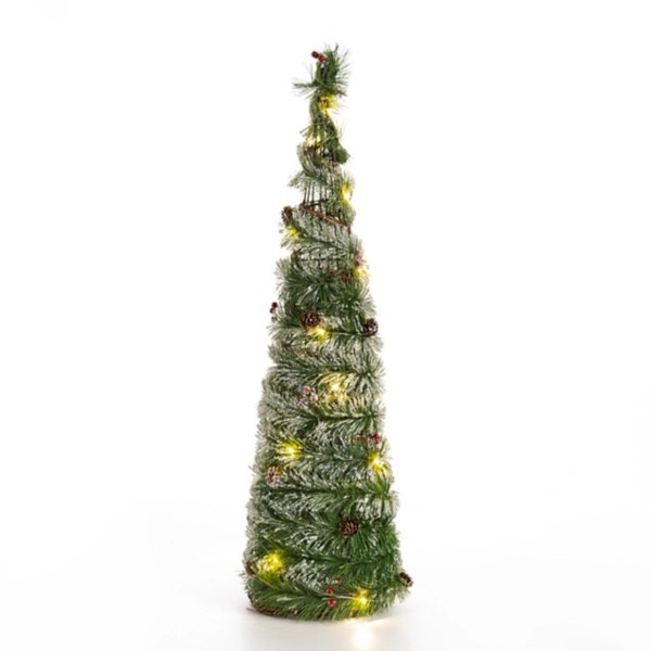 PreLit Cone Pine Christmas Tree, 32 in. Kirklands Home