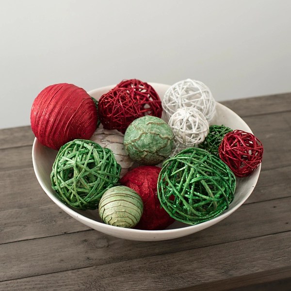 Red and Green 16pc. Ball Mix Bowl Filler Kirklands Home