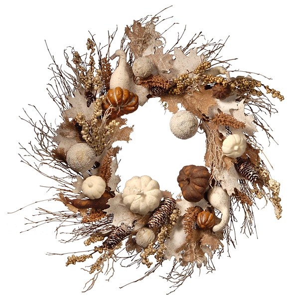 Neutral Autumn Wreath Kirklands Home